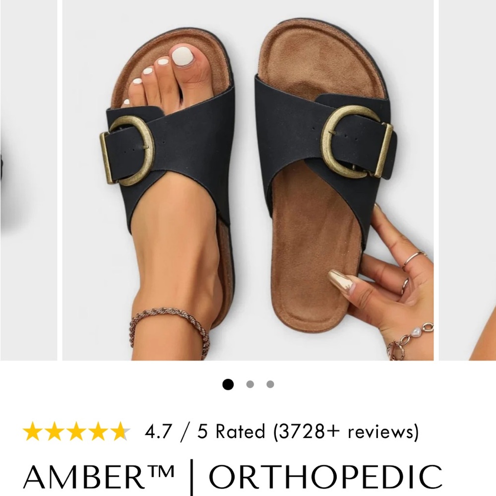 NWT Women's black Sandals - size 10.5